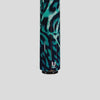 Teal Leopard Print Carbon  Pool Cue – Animal Print