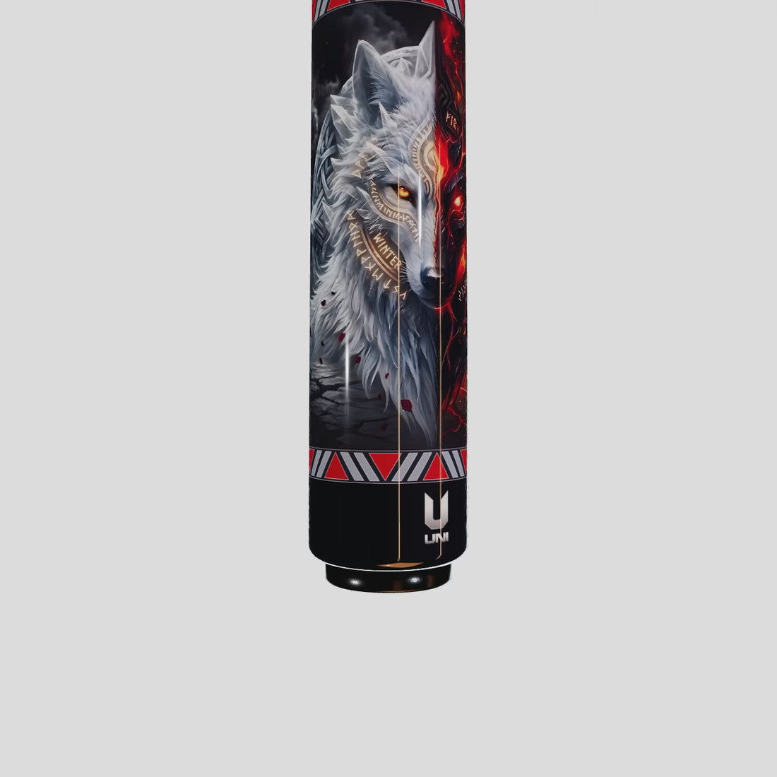 Uni Wolf Flame Carbon Fiber Pool Cue | Wolf Theme