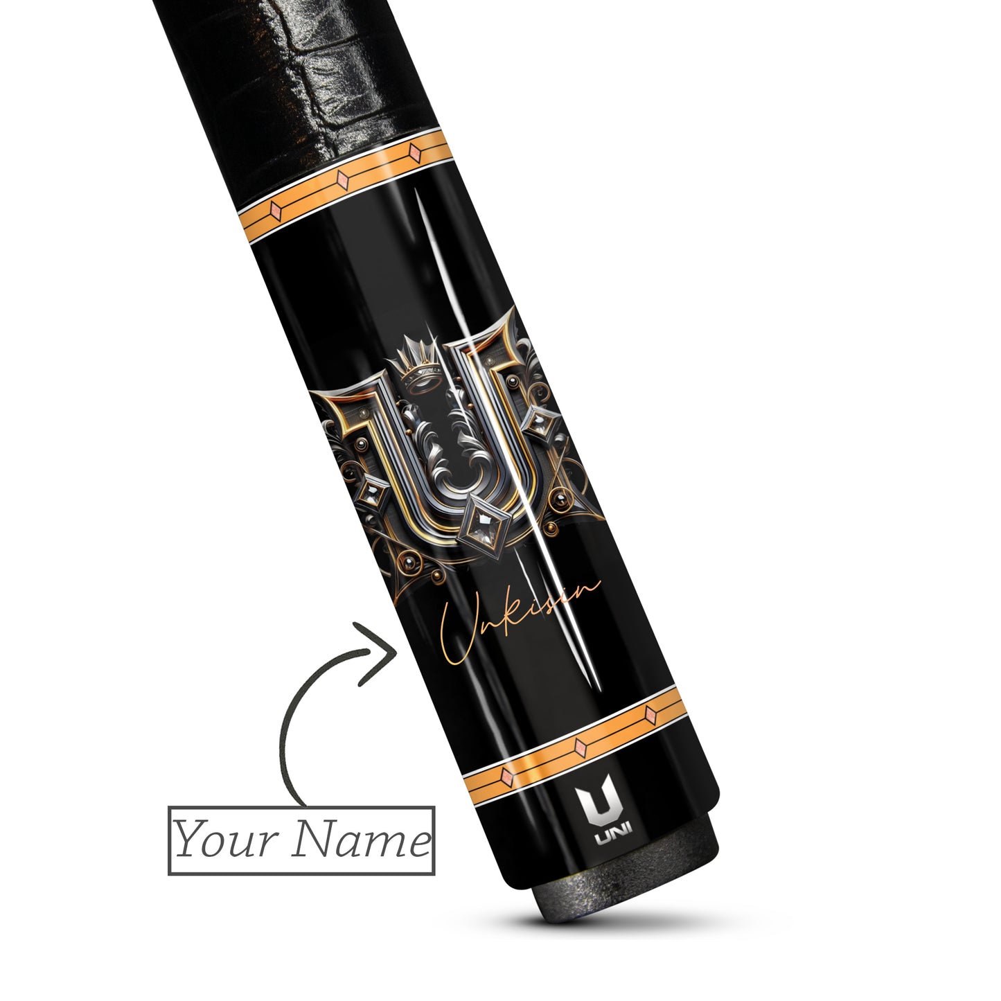 Premium Carbon Fiber Pool Cue - Custom Name